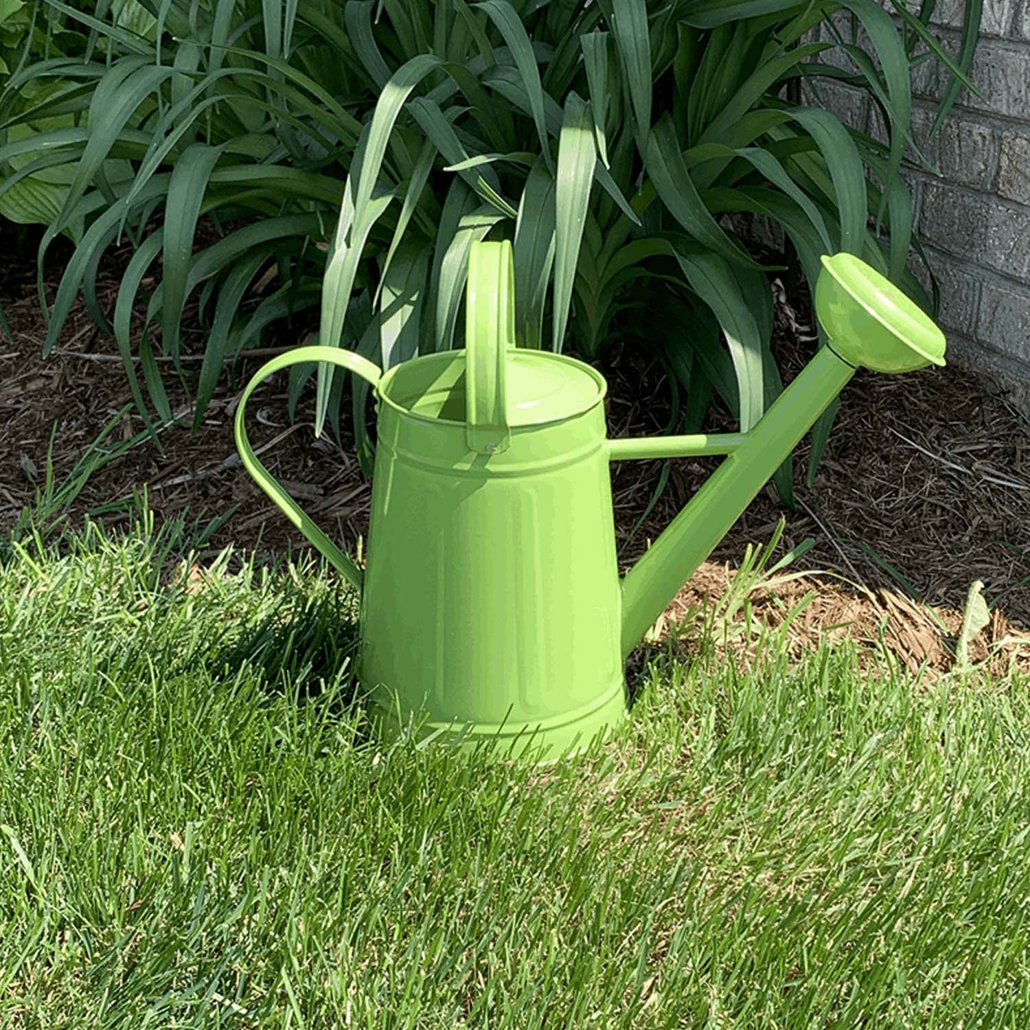 Green Metal Watering Can - 1.2gal - Image 2