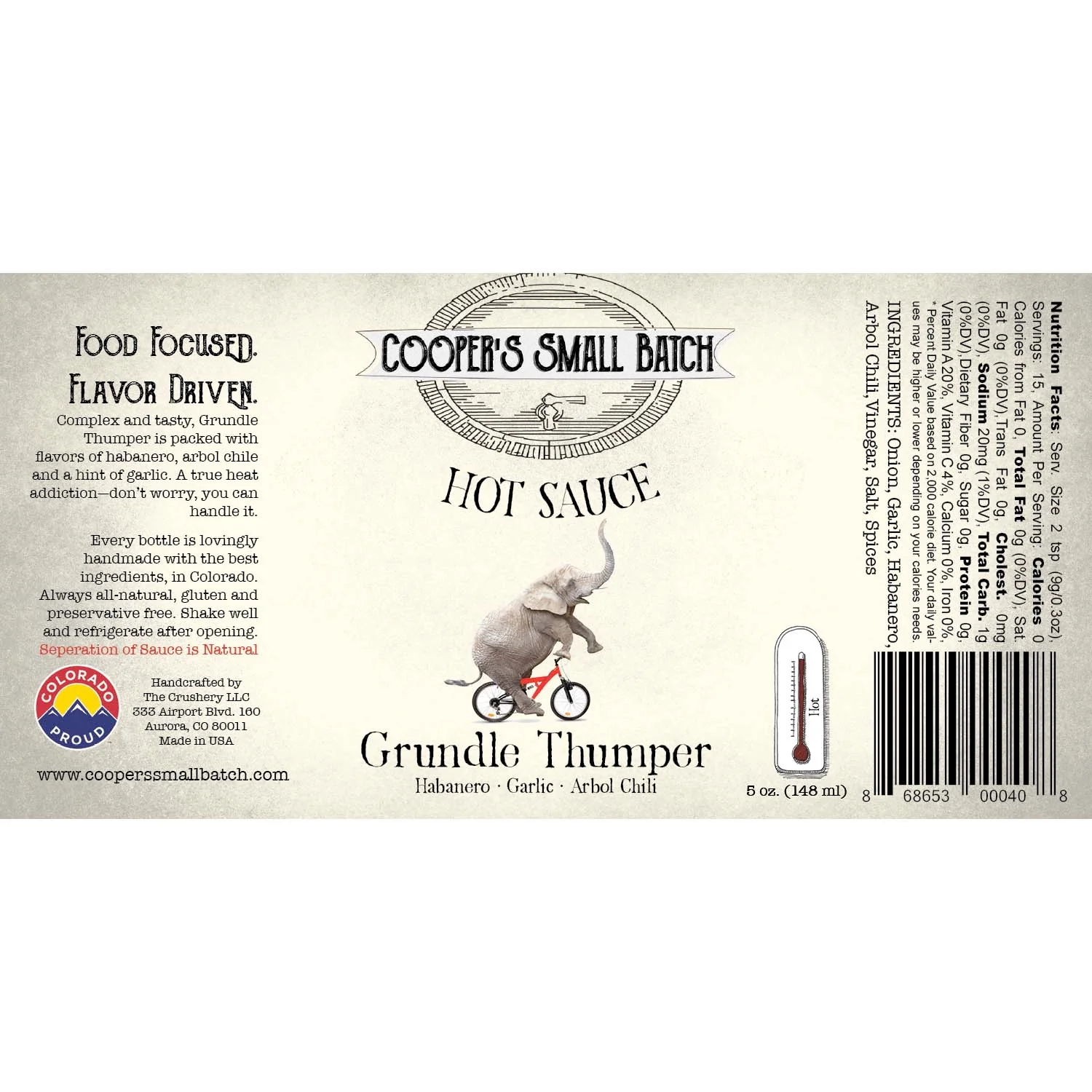 Grundle Thumper Hot Sauce - Image 2