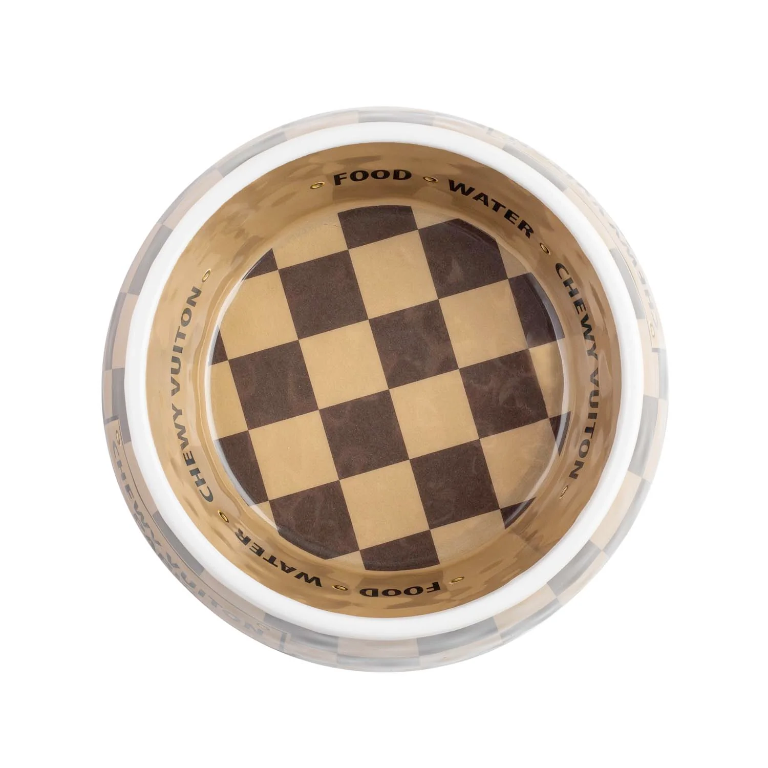 Chewy Vuiton Paris Pet Bowl - 7" Wide - Image 2
