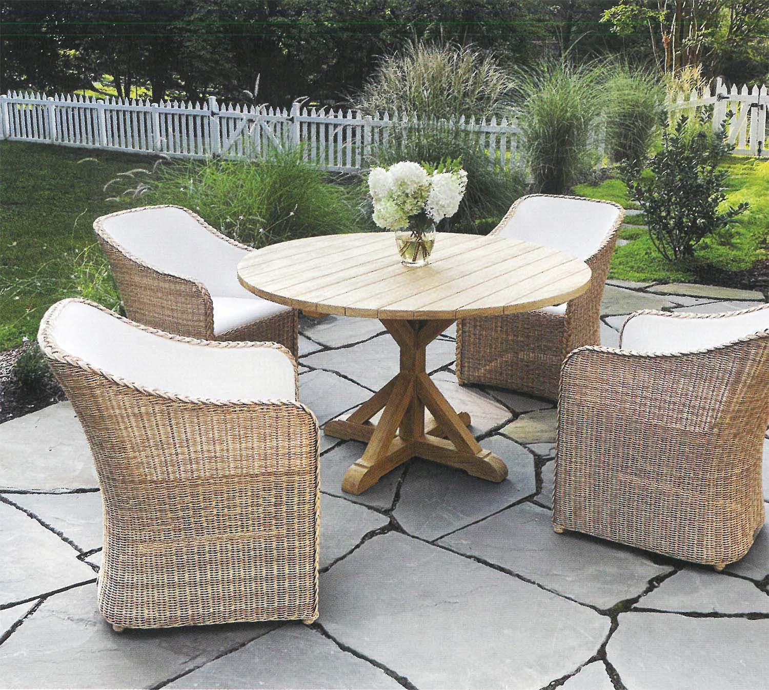 Quogue Pair of Dining Armchairs - Image 3
