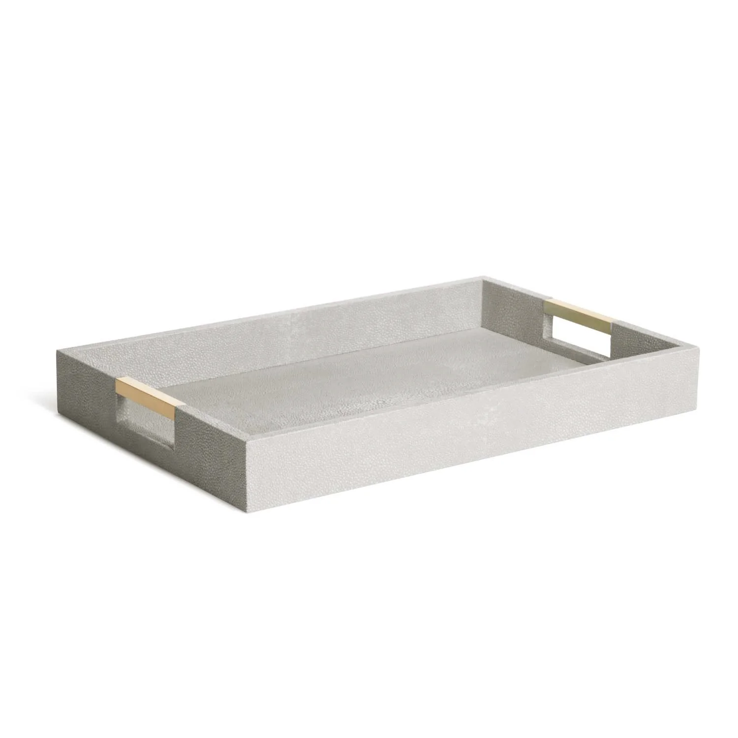 Shagreen Desk Tray Dove