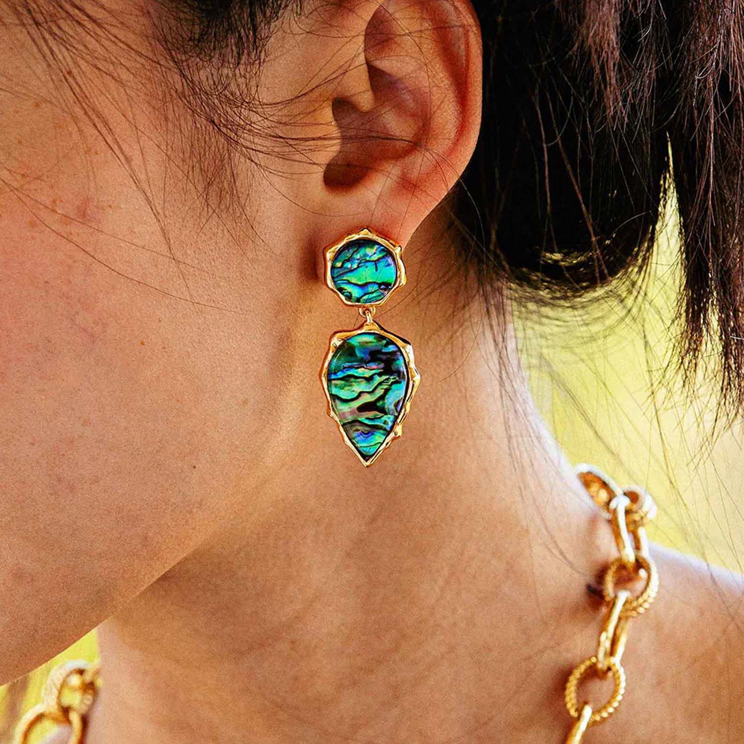 Aurora Double Post Drop Earring - Image 2