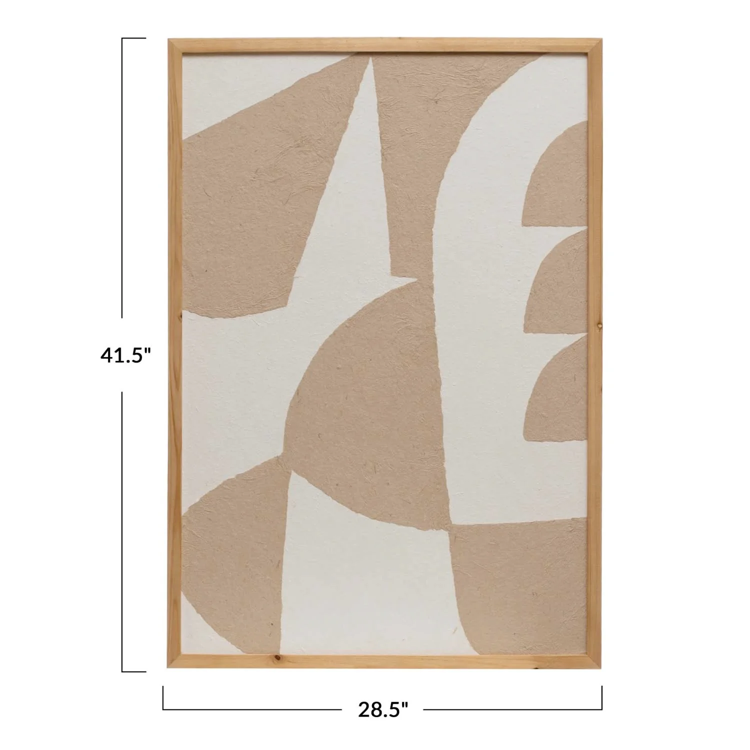 Framed Handmade Paper Wall Decor - Image 2