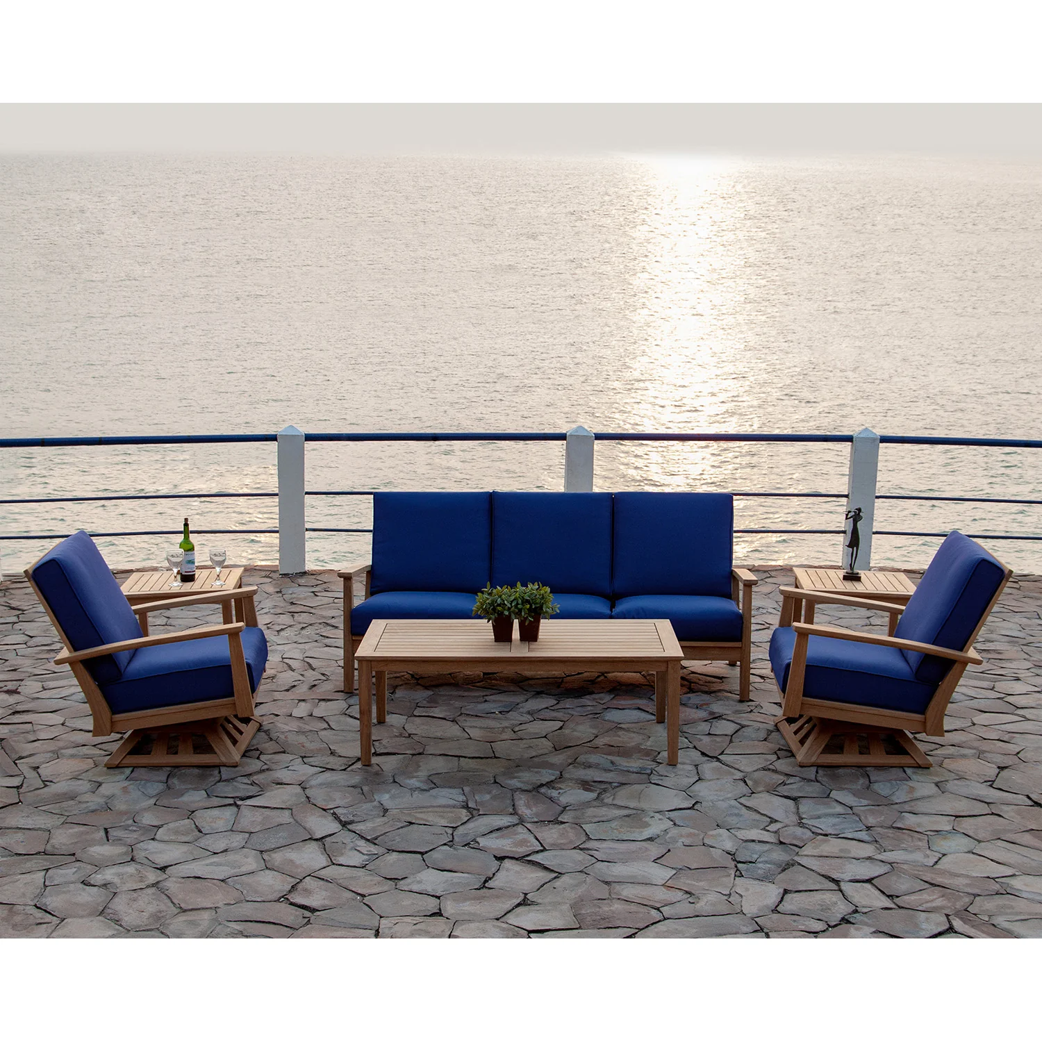 Harbor Island Teak Sofa - Image 2