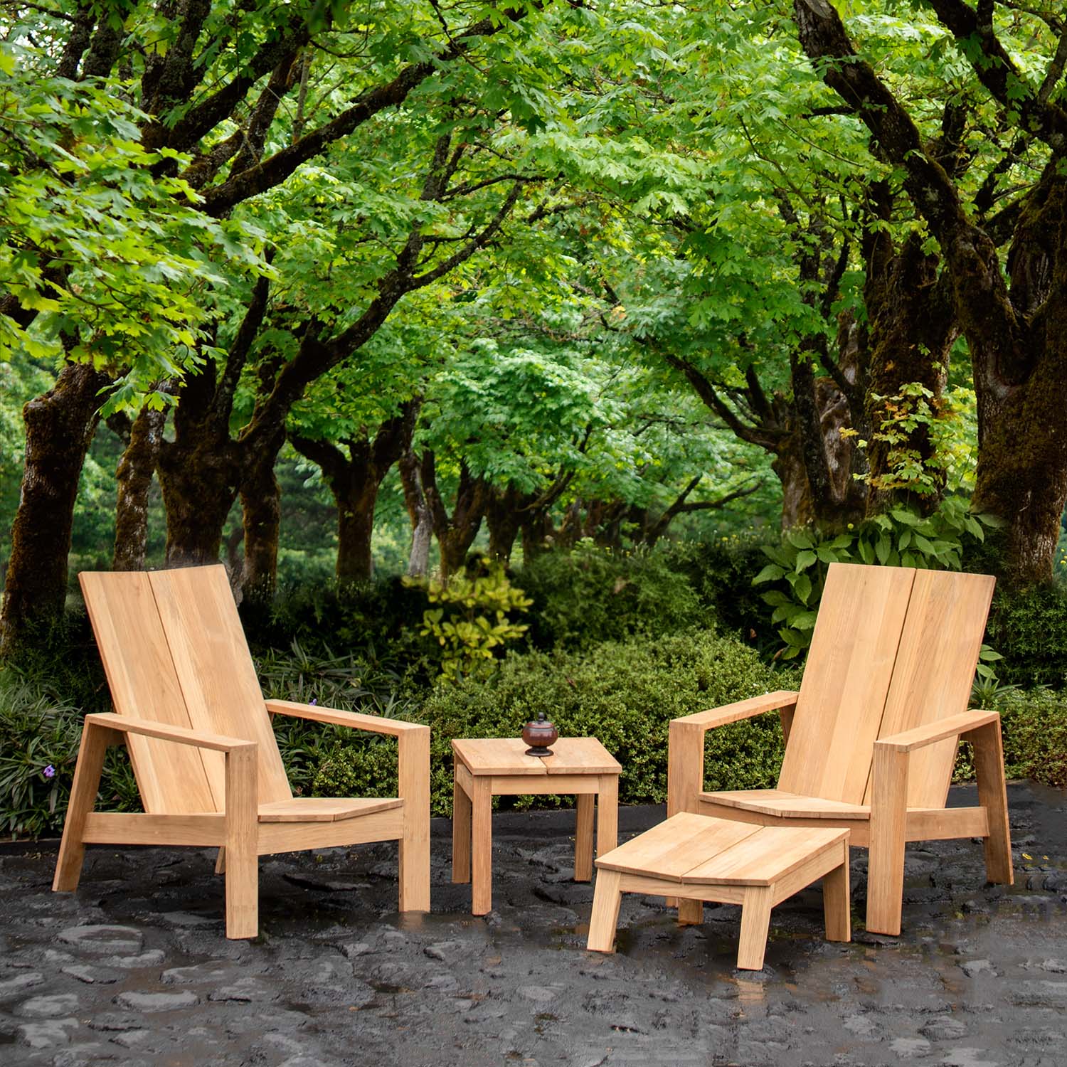 Farmhouse Adirondack Footstool - Image 2