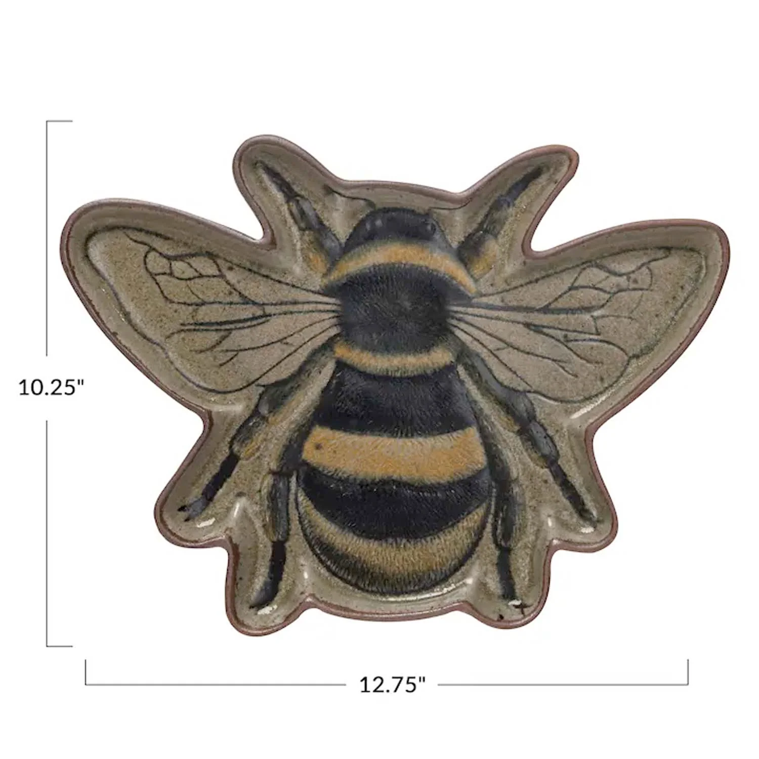 Stoneware Bee Garden Plate - Image 2