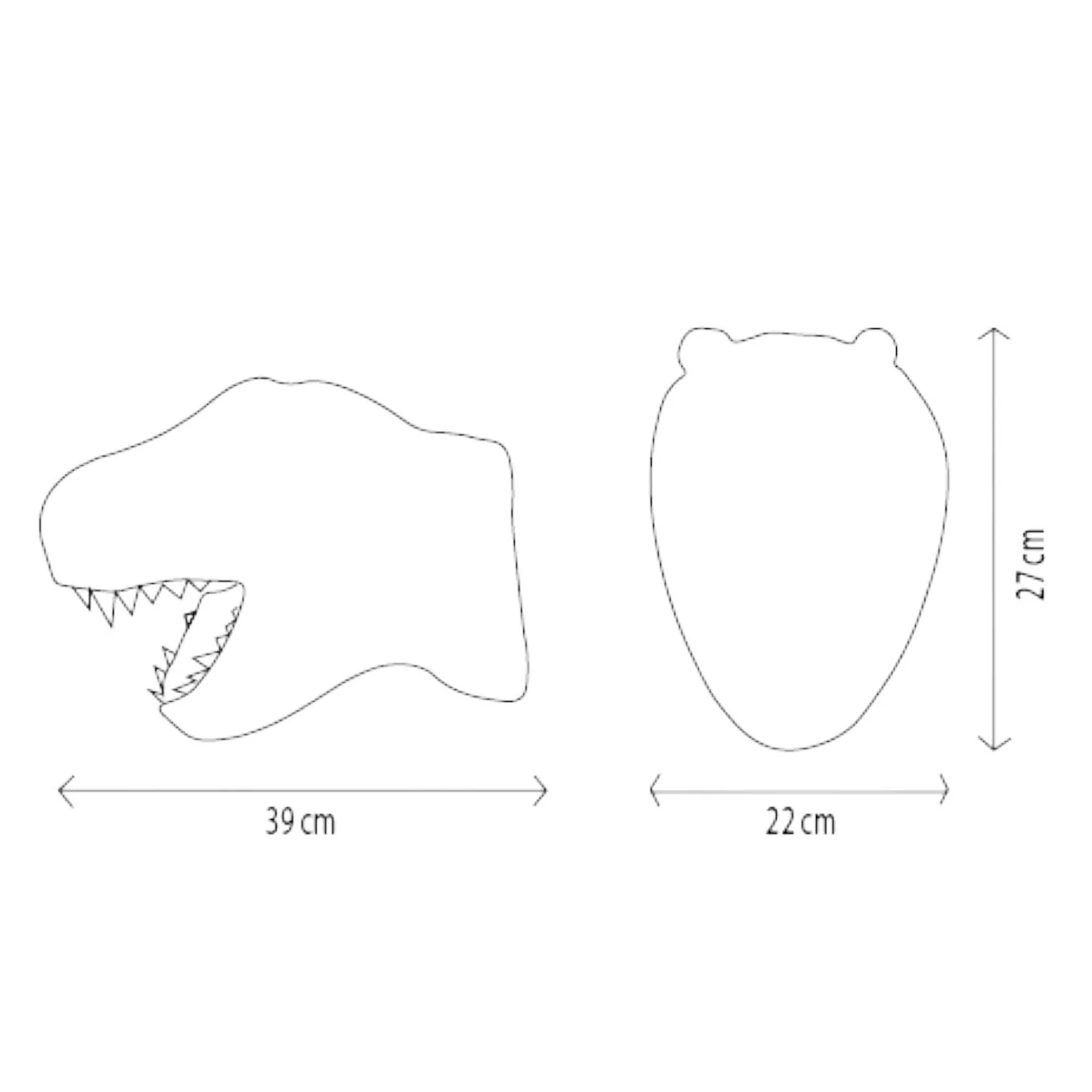 Hendrik The Soft T-Rex Wall Head - Image 3