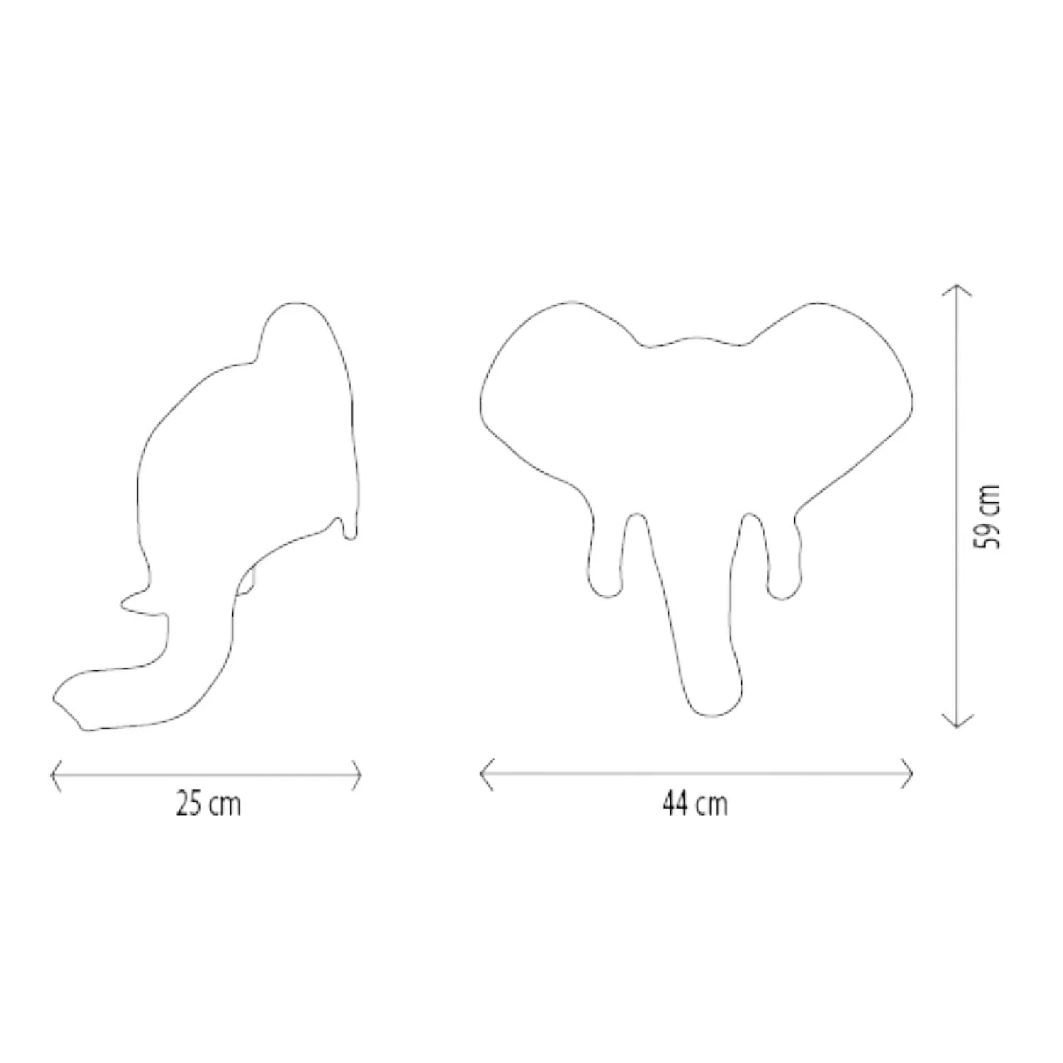 Mr. George Soft Elephant Wall Head - Image 4