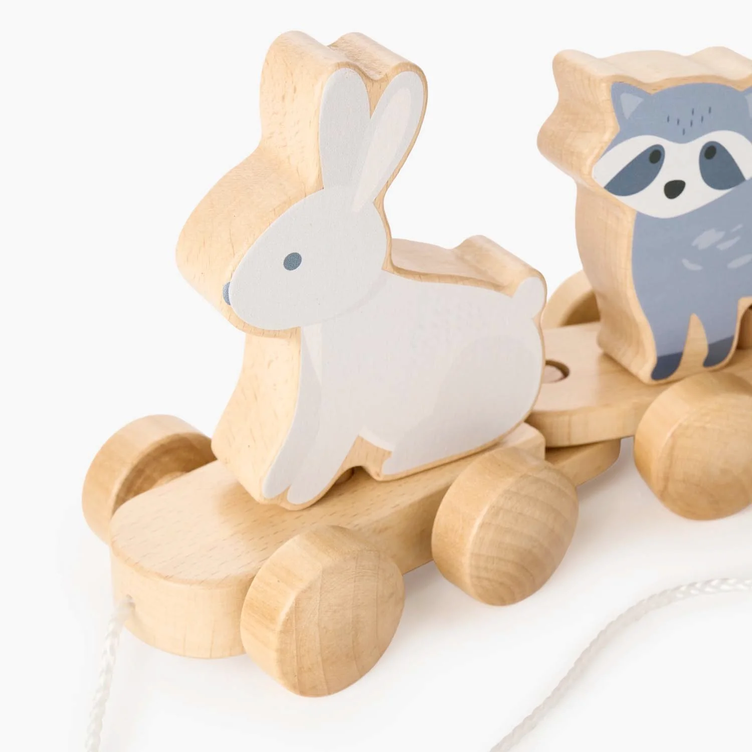 Wooden Forest Friends Pull Toy - Image 3