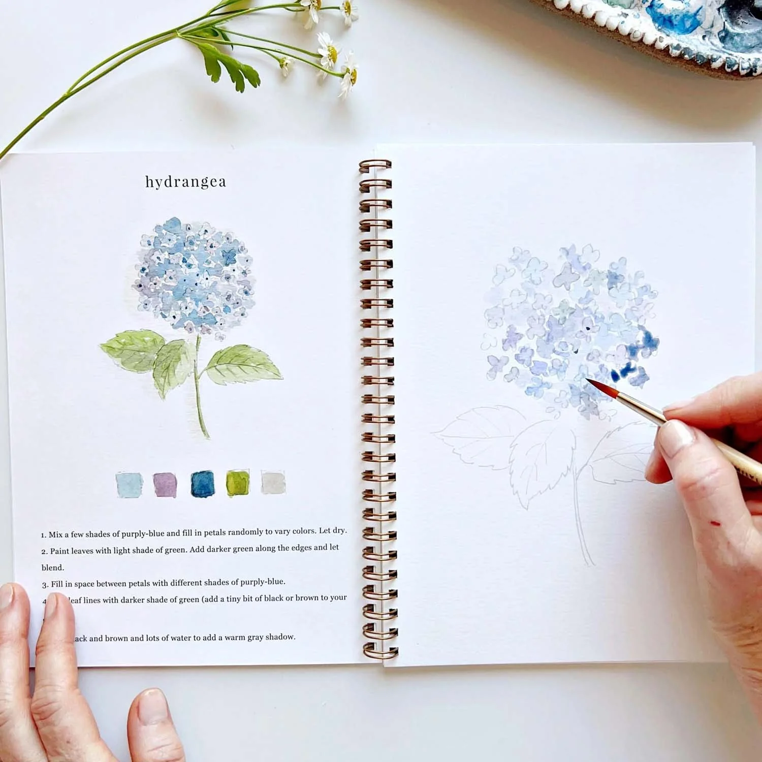 Flowers Watercolor WorkBook - Image 3