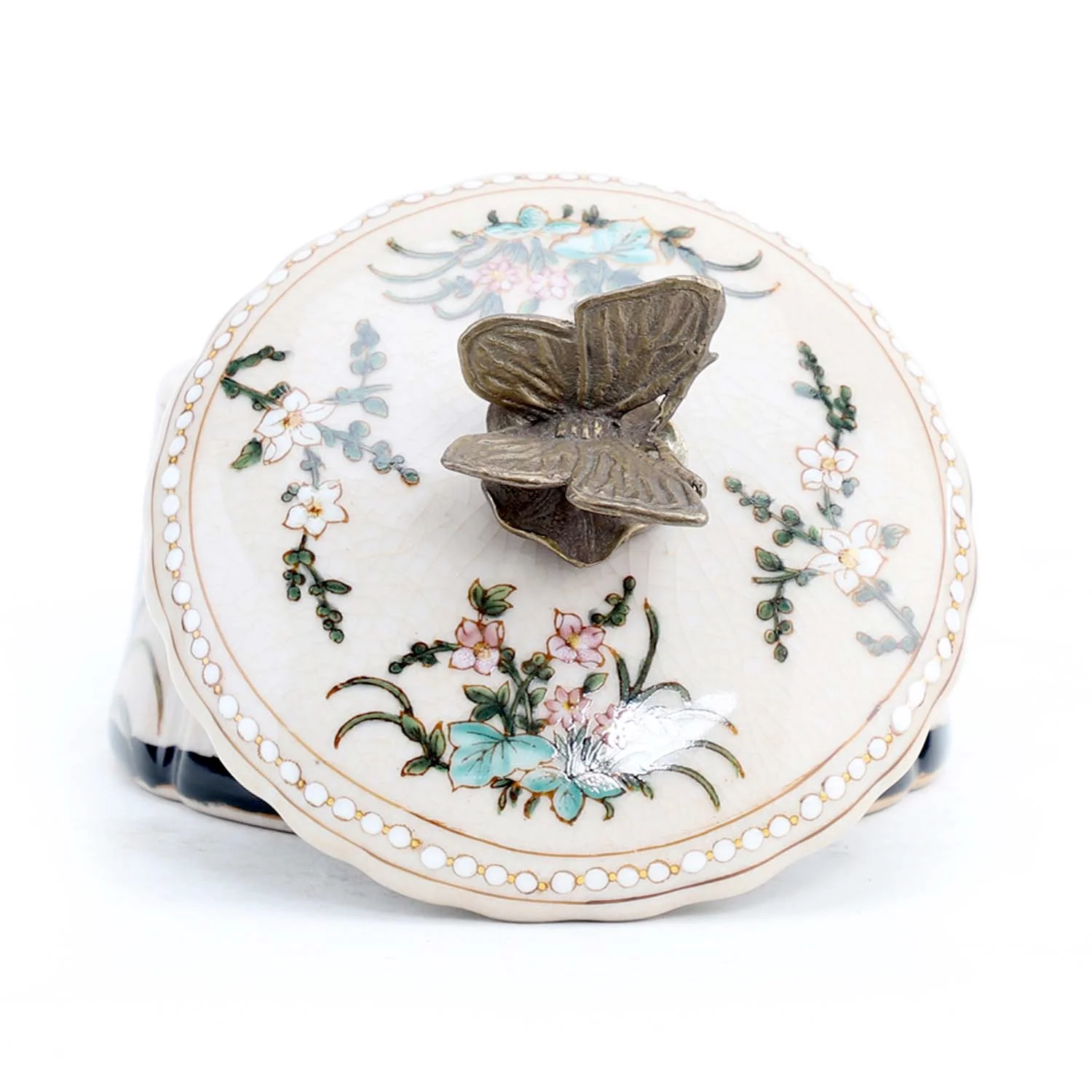 Porcelain White Box with Birds - Image 2