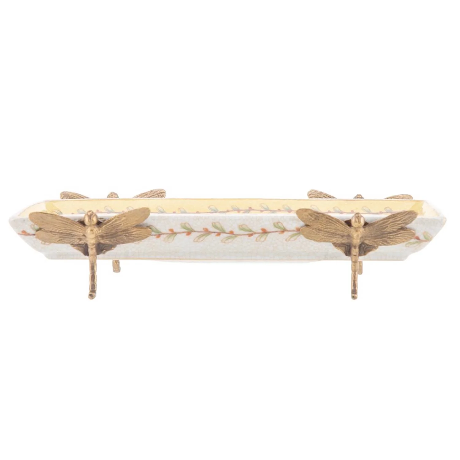 Porcelain Dragonfly Pattern Platter - Image 2