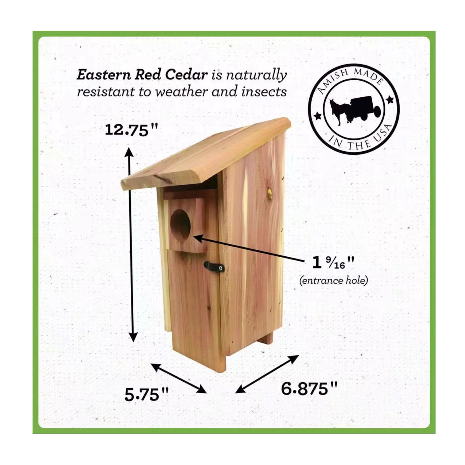 Cedar Bluebird House - Image 3