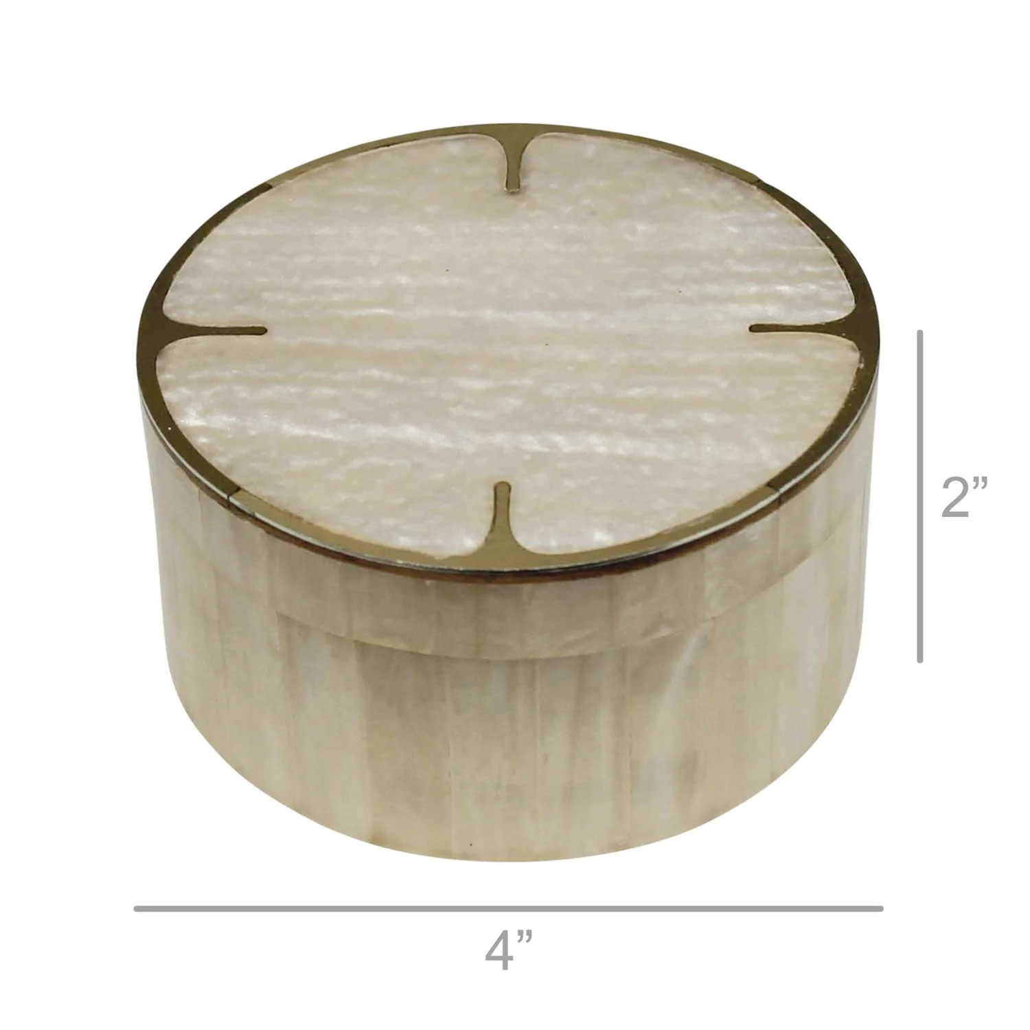 Brass Mop Round Box - Image 3
