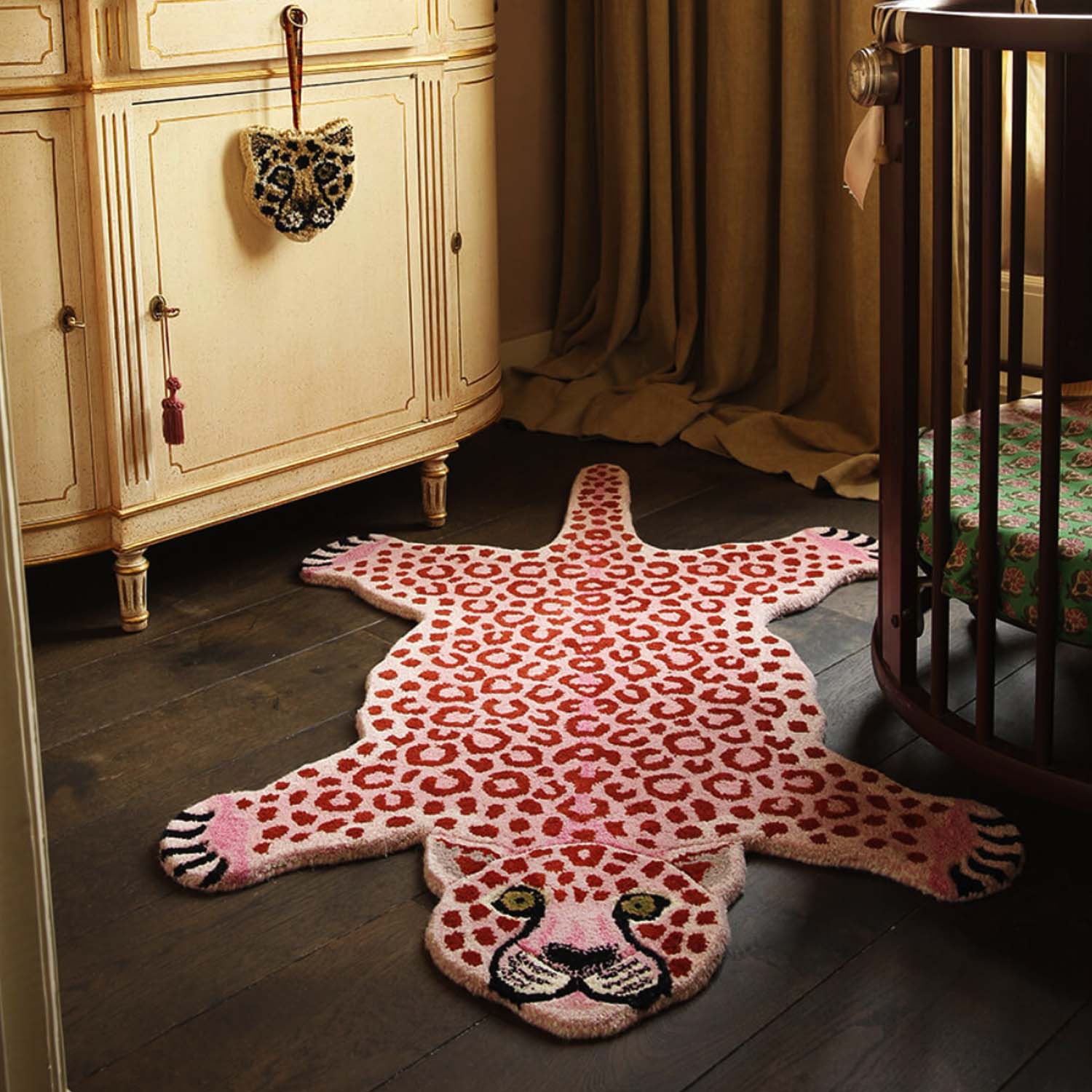 Pinky Leopard Rug - 60" - Image 2