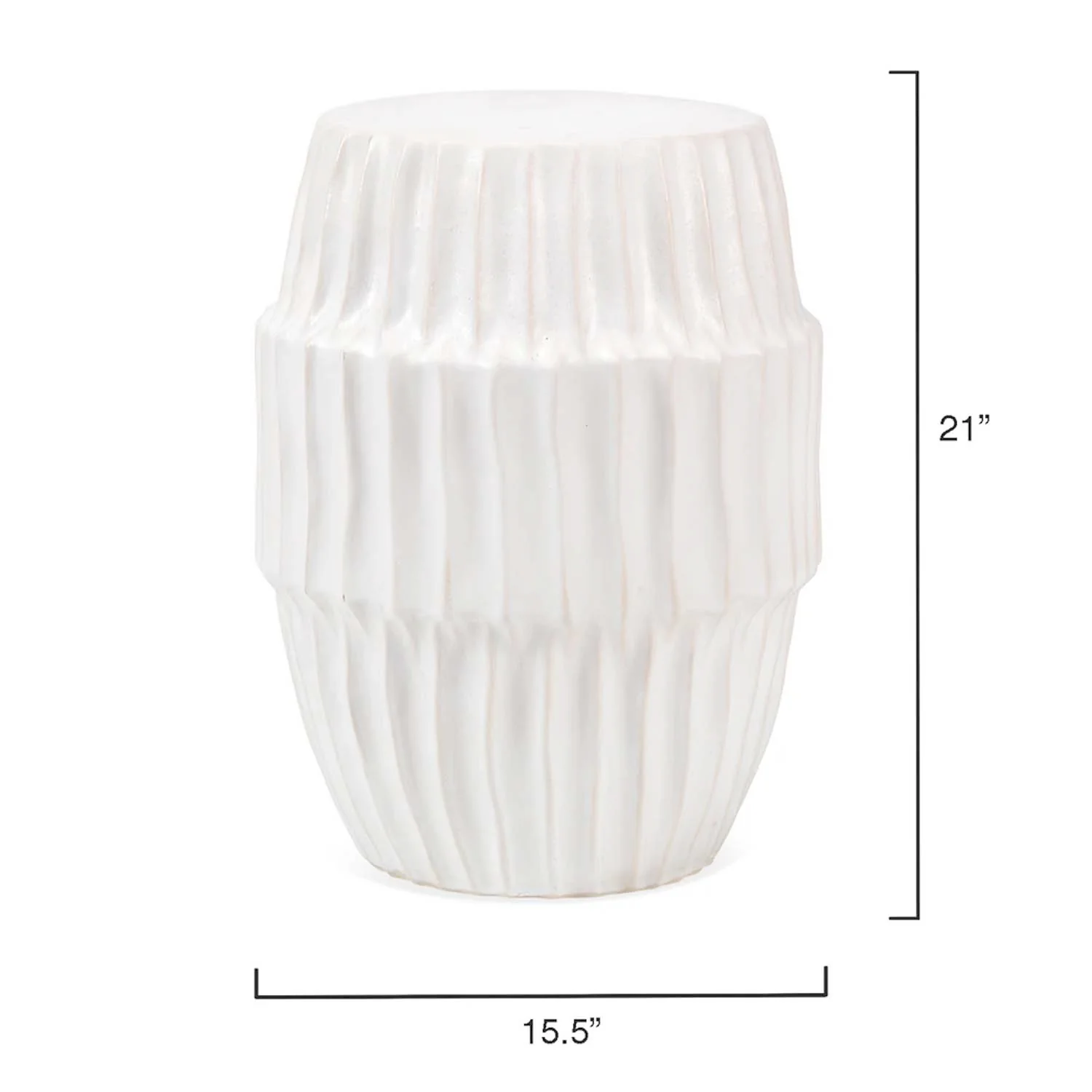 White Ombre Algae Side Table - Image 3