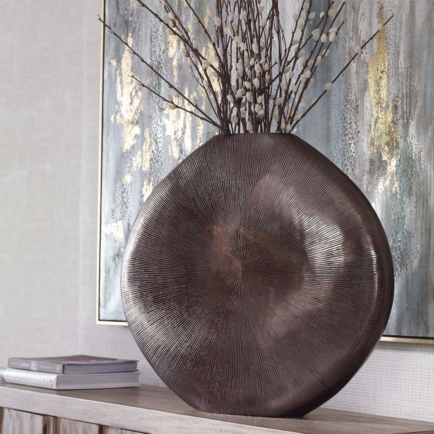 Black Gretchen Nickel Vase - Image 2