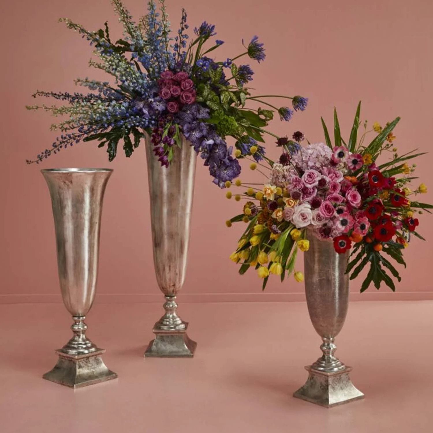 Silver Liluth Vase - 31" Tall - Image 2