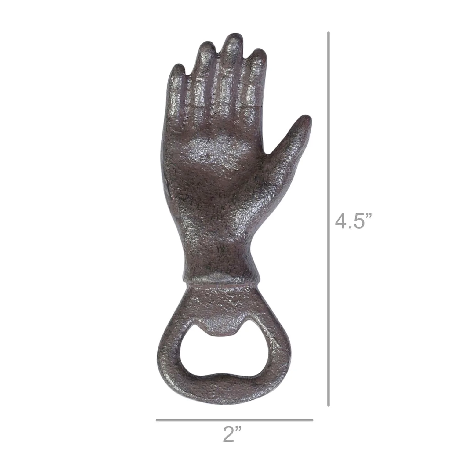 Iron Brown Hand Bottle Opener - Image 3