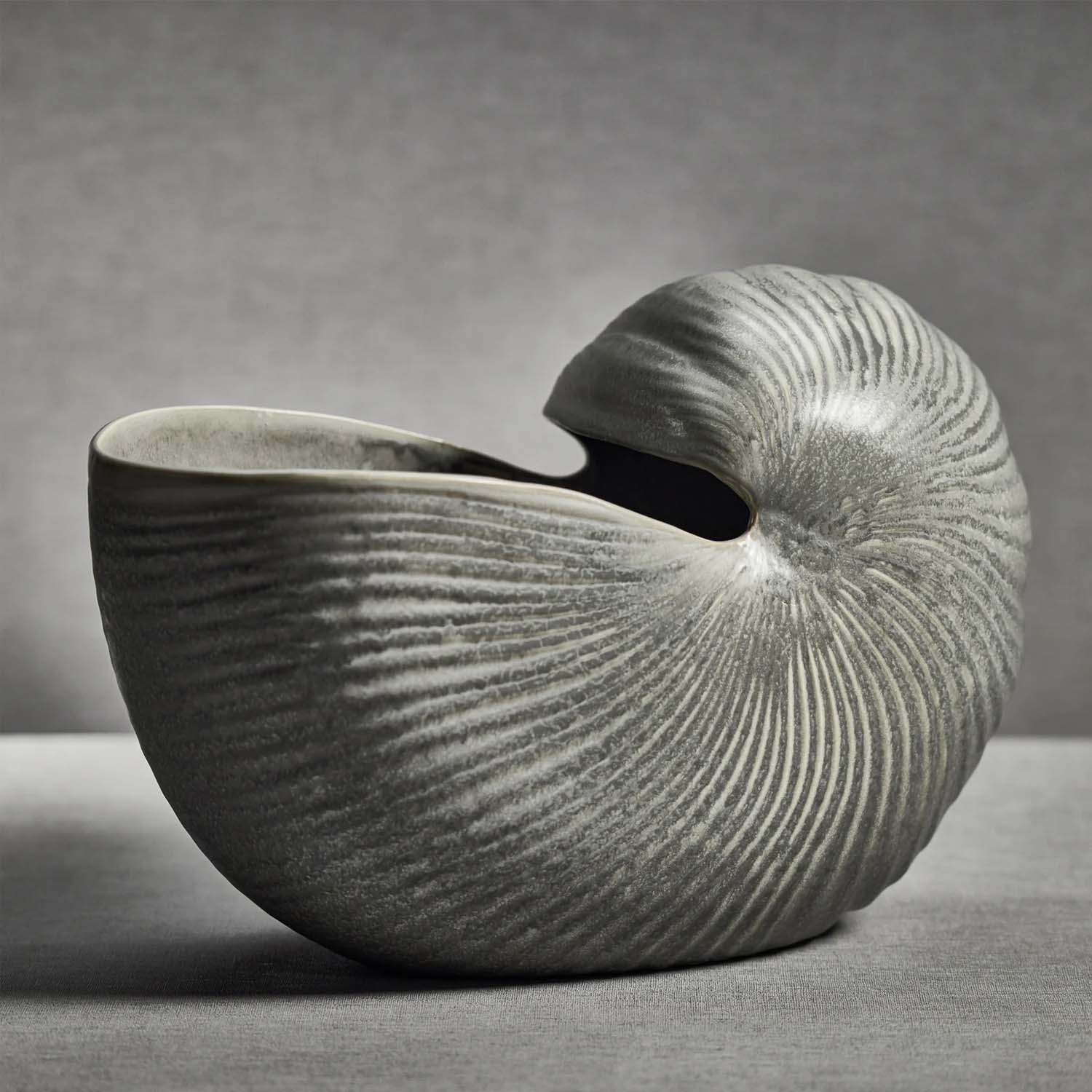 Glazed Marine Shell Vase - Image 2