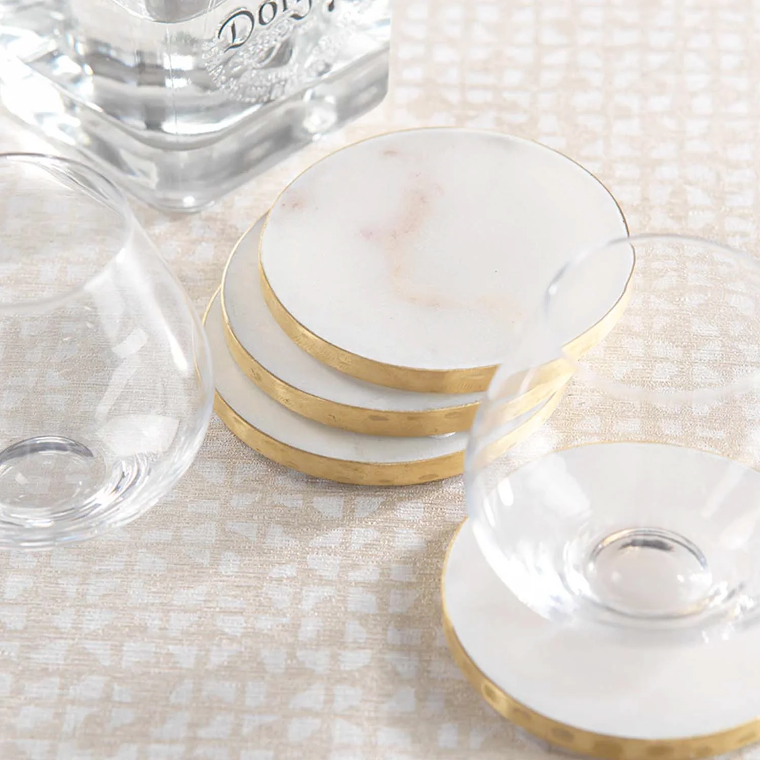 Round Marble Coasters - Set of 4 - Image 2