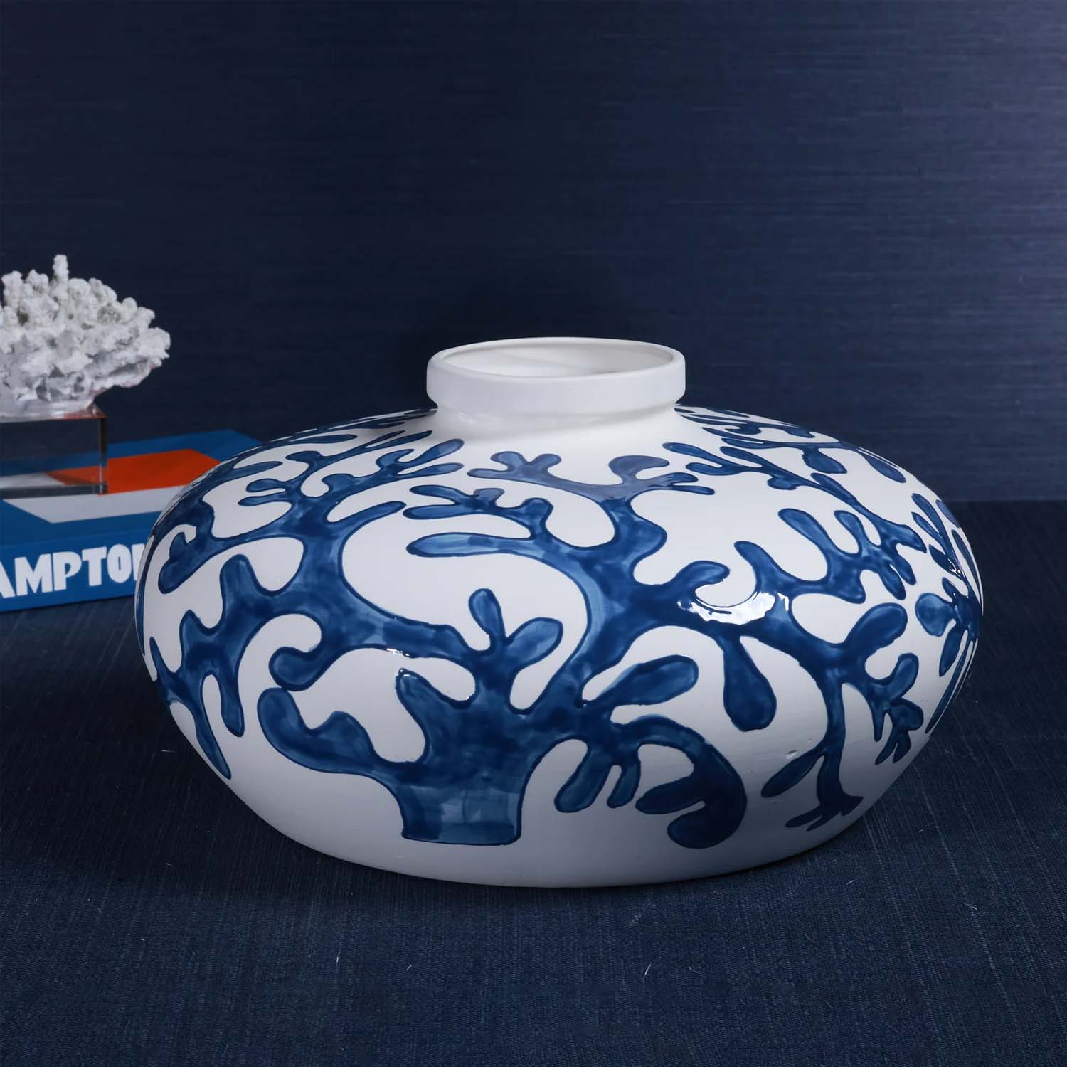Blue Bermuda Coral Vase - Image 2
