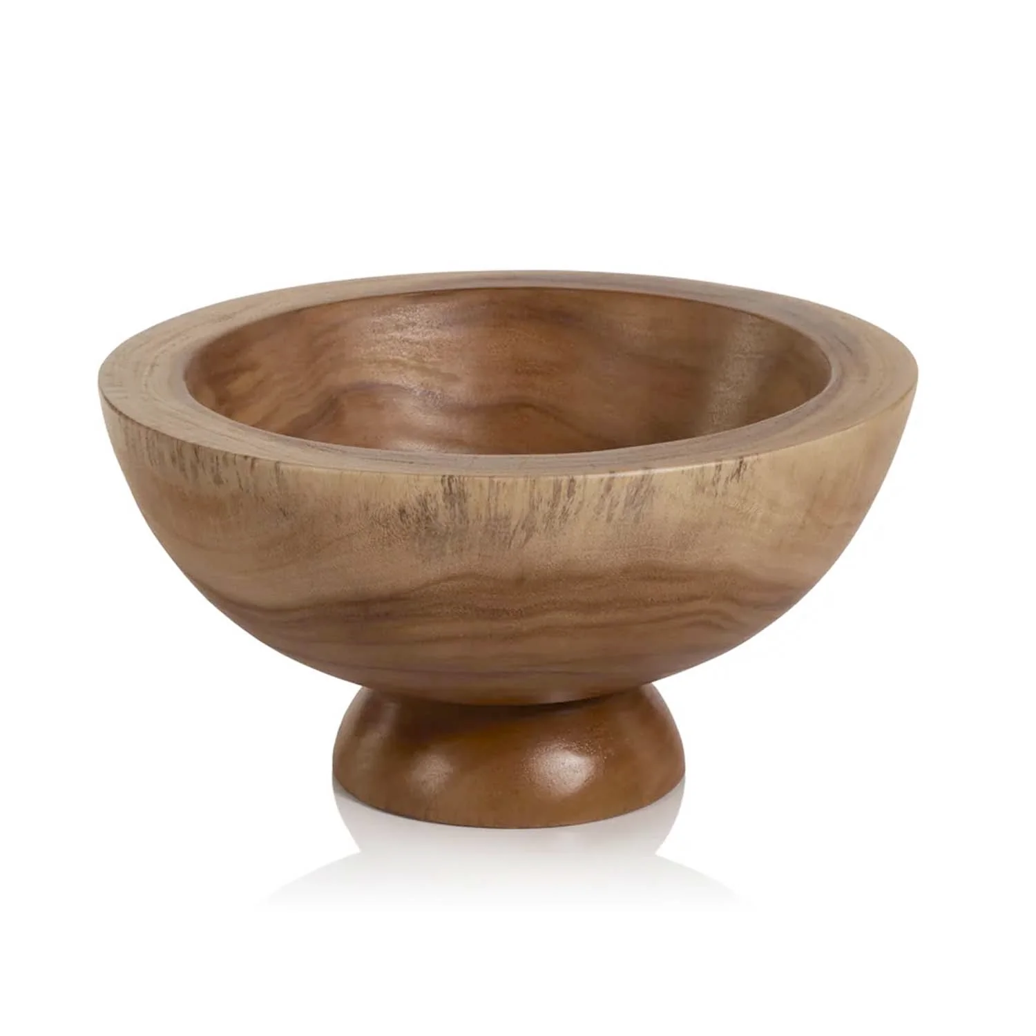 Alpina Wooden Footed Bowl - 14"