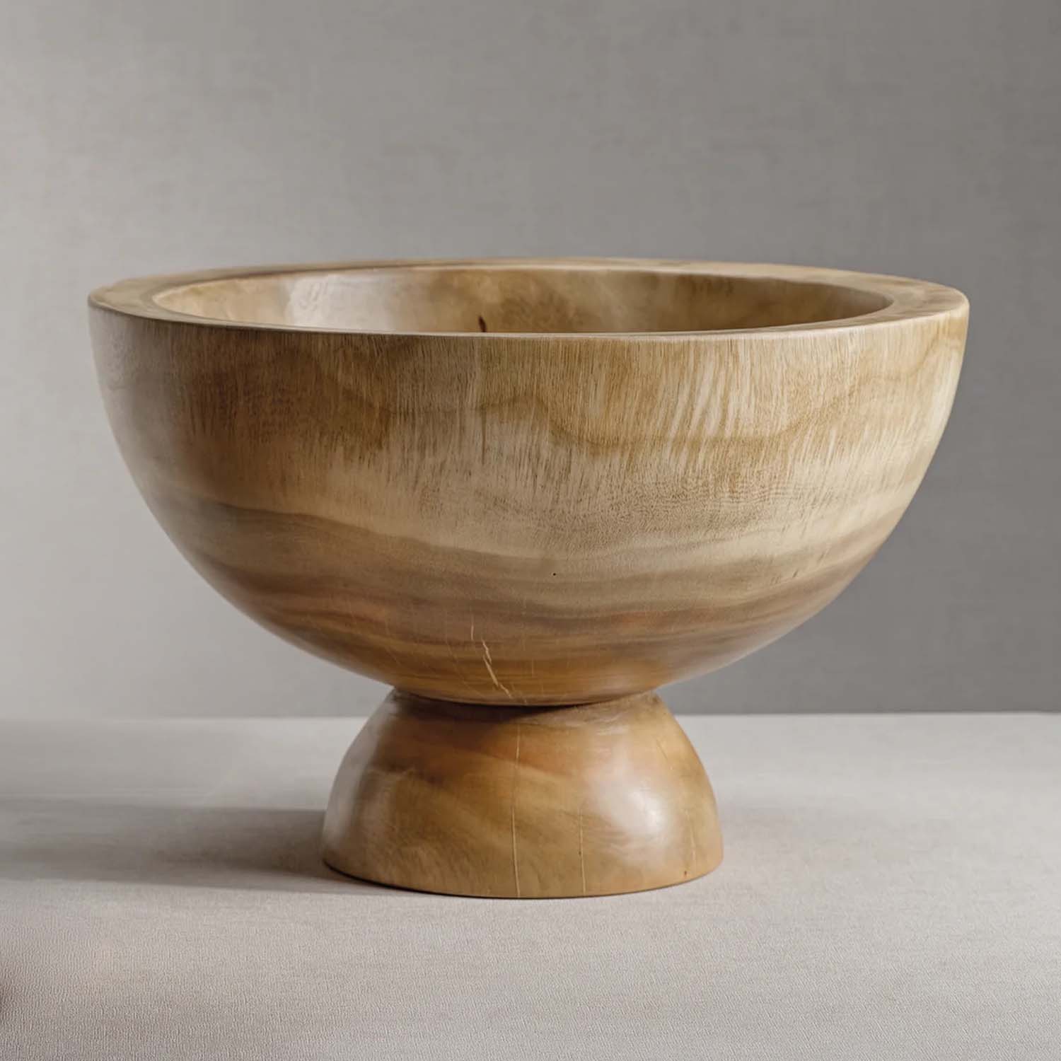 Alpina Wooden Footed Bowl - 18" - Image 2
