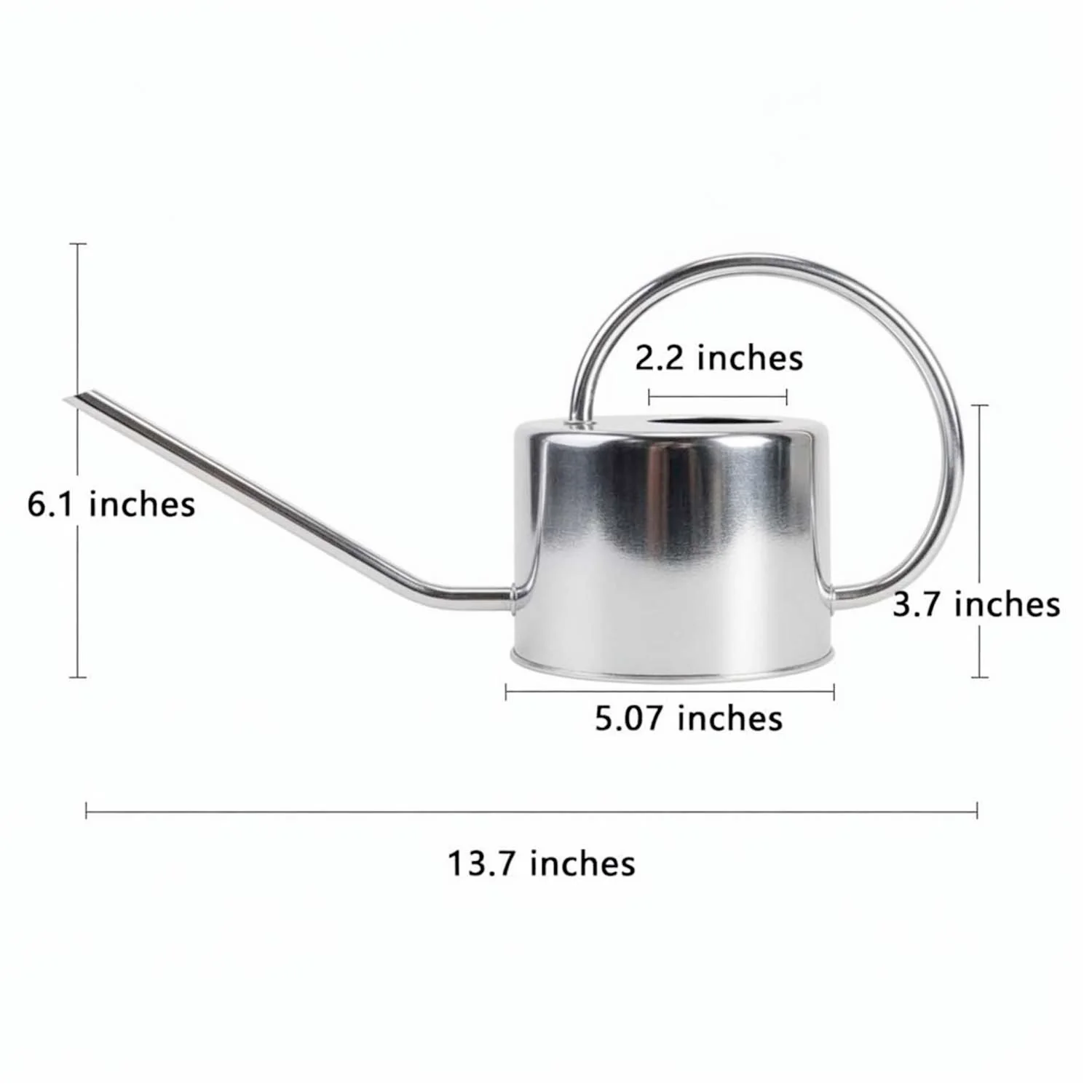 Silver Watering Can - 40oz - Image 2