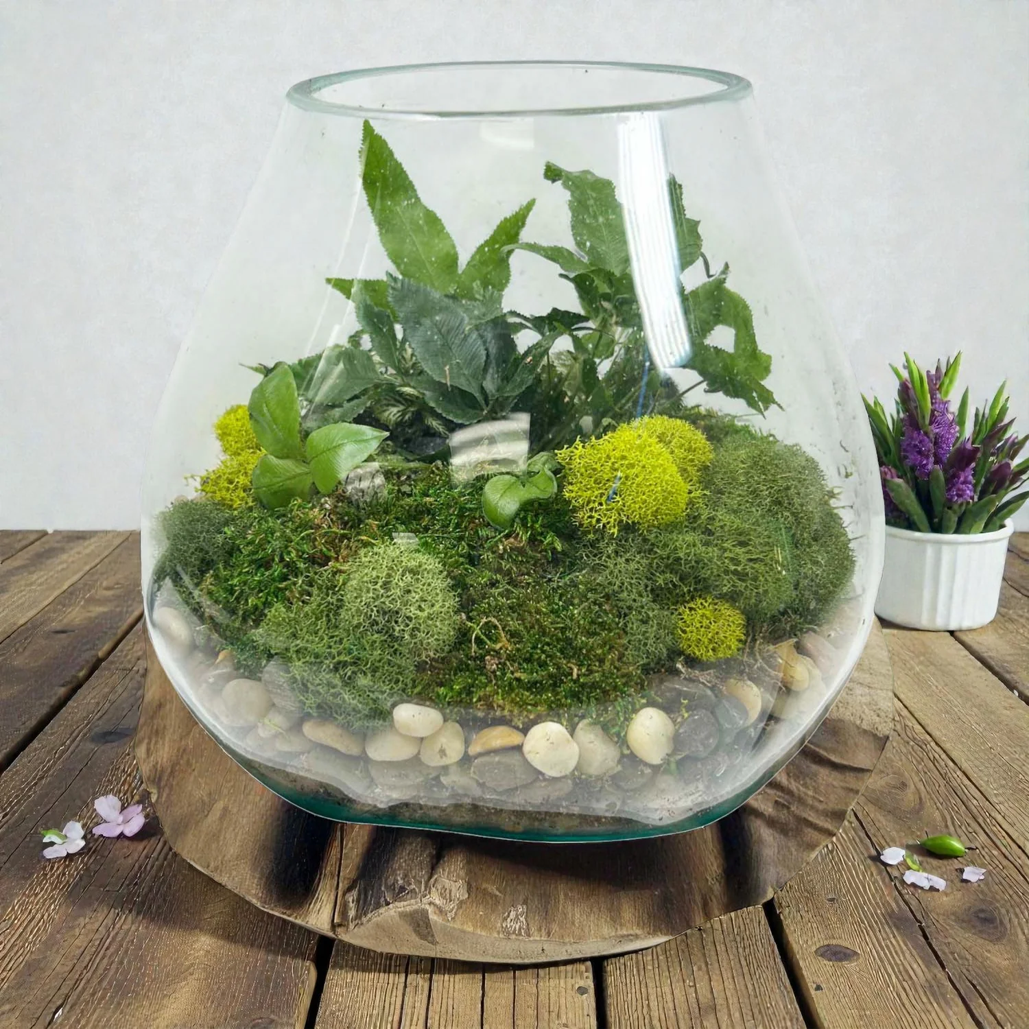 Small Fern Teak Root Vase - Image 2