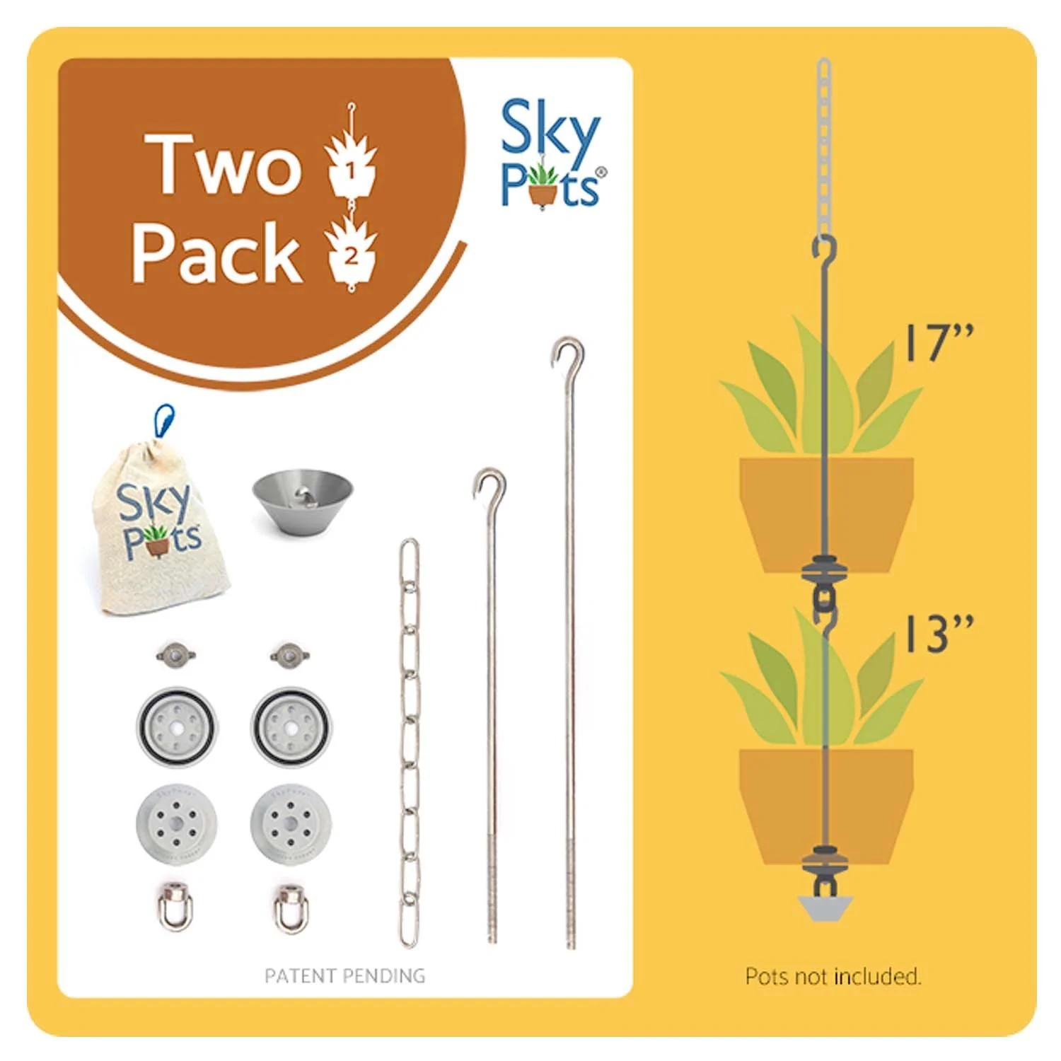 SkyPots Hanger Kit - 2pac - 42" Long - Image 3